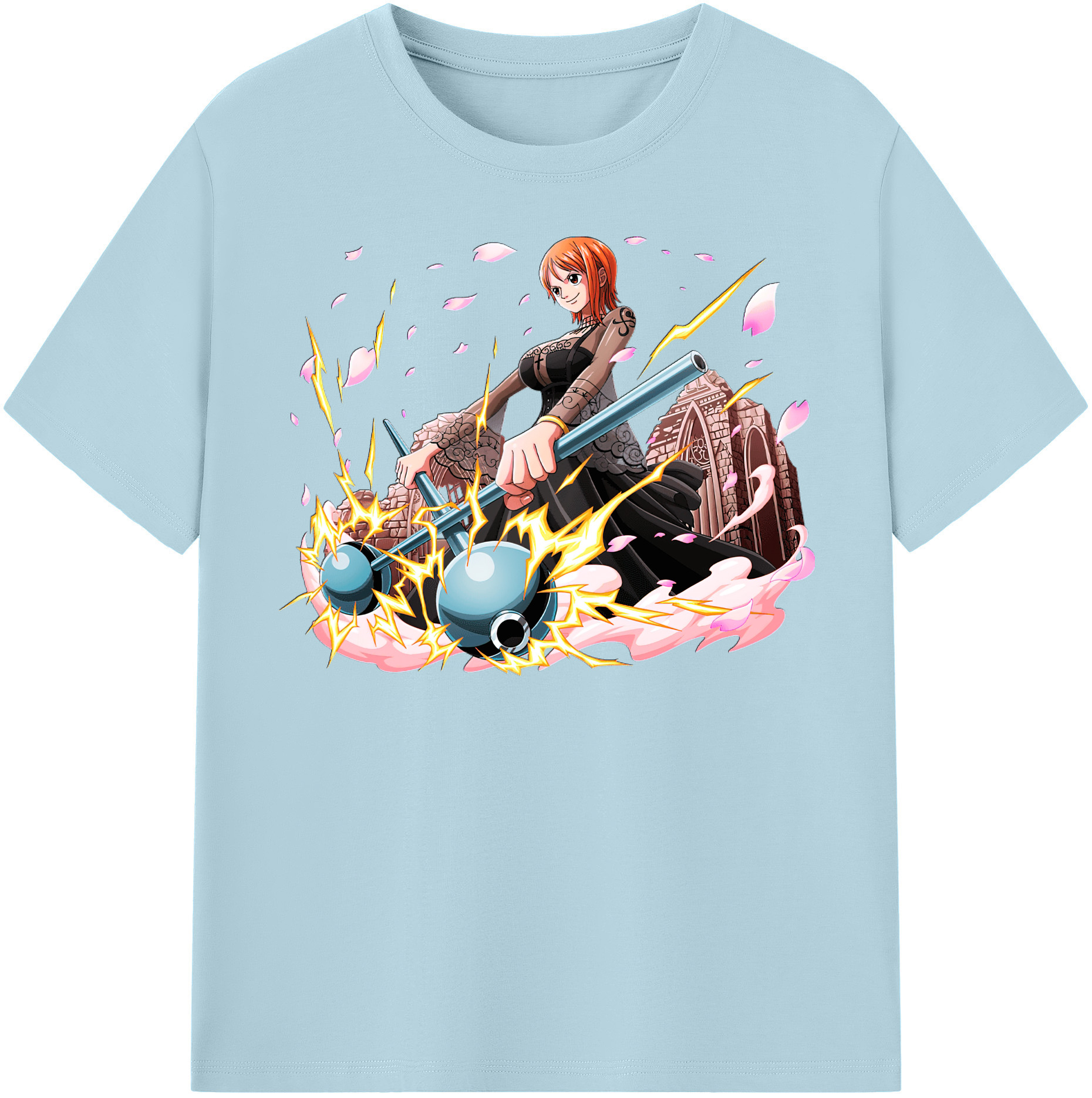 ワンピース ナミ ONE PIECE Nami 綿100％半袖Tシャツ（フロントプリント）